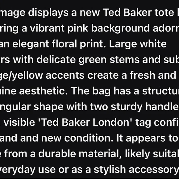 Ted Baker London Blush Floral Tote - Picture 6 of 12